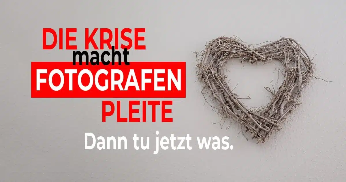 Corona macht Fotografen pleite